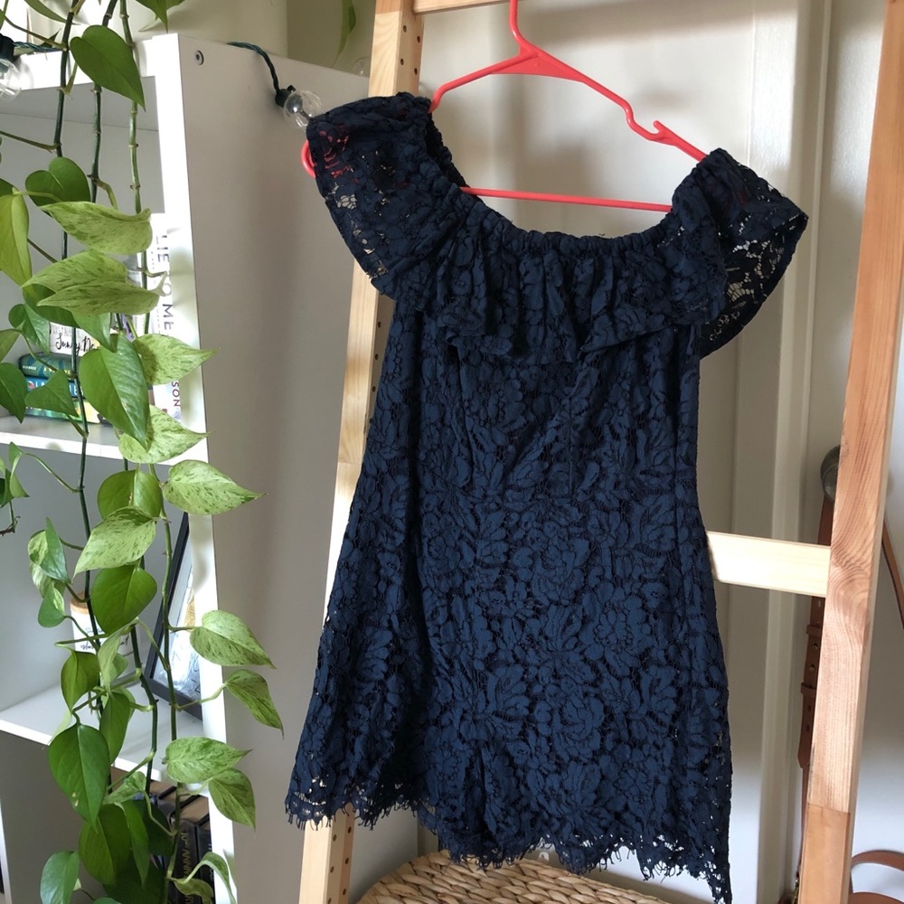 Altar’d State lace off-the-shoulder romper